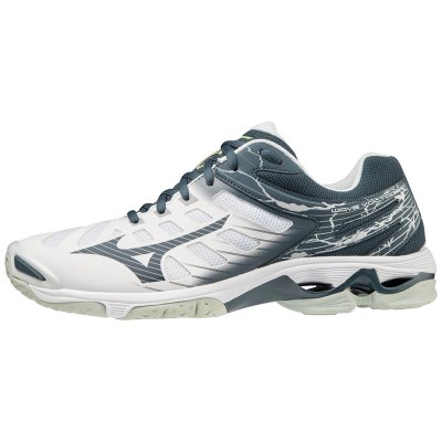Zapatillas Para Voleibol Mizuno WAVE Voltage Hombre Blancos / Verdes Oscuro - Chile M105COVXBW